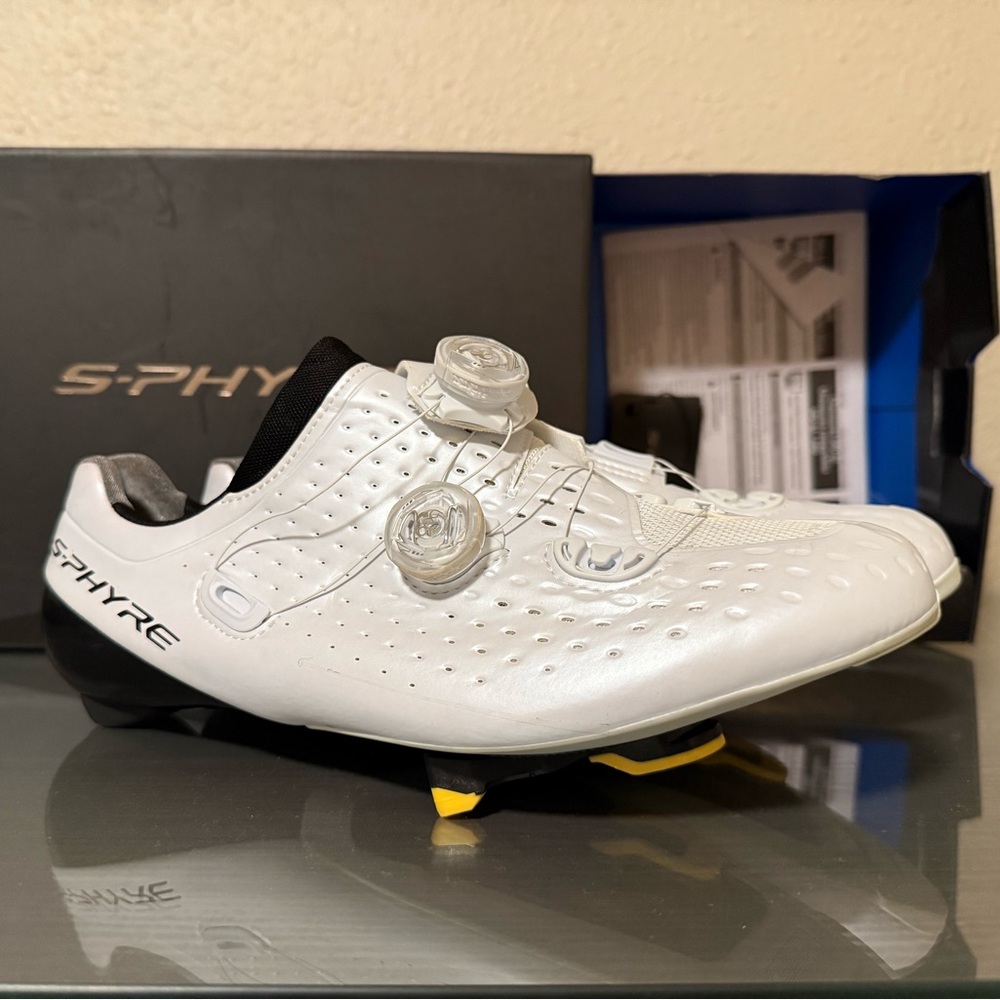 NWT Shimano S-Phyre White Cycling Shoes